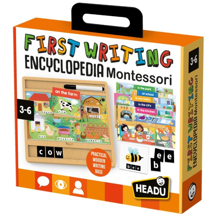 Headu First Writing Encyclopedia Montessori, Ages 3-6