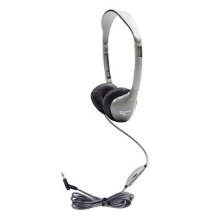 HamiltonBuhl® SchoolMate™ On-Ear Stereo Headphone with Leatherette Cushions and In-Line Volume Control