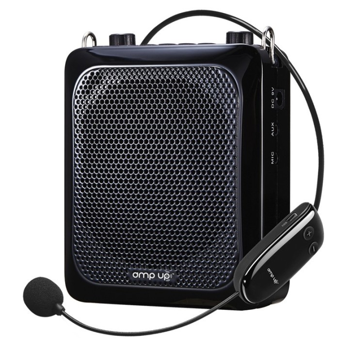 HamiltonBuhl® Amp-Up™ Personal UHF Voice Amplifier with Wireless Microphone – up to 40 Channels without Interference!
