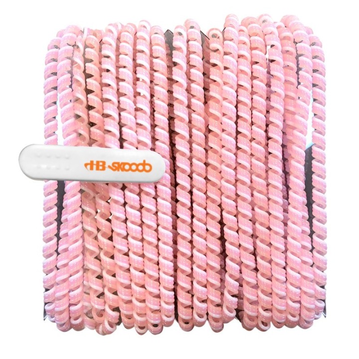 HamiltonBuhl® Skooob Tangle Free Earbud Covers - Light Pink/White