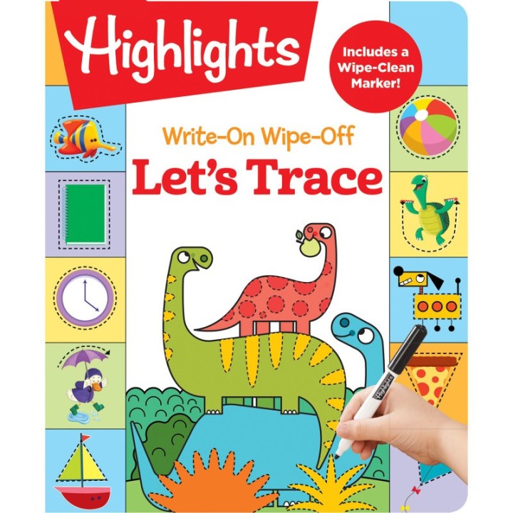 Highlights™ Let's Trace Write-On Wipe-Off Fun to Learn Activity Book