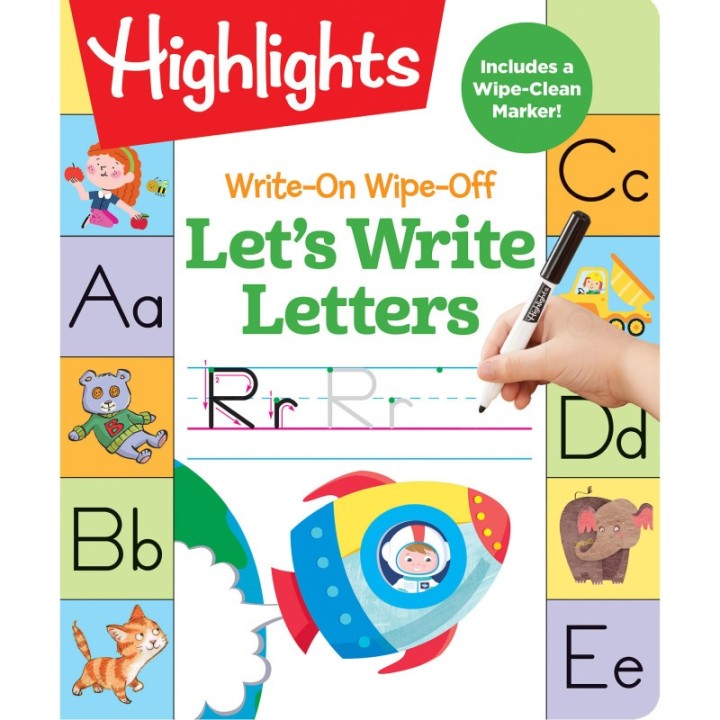Highlights™ Let's Write Letters Write-On Wipe-Off Fun to Learn Activity Book