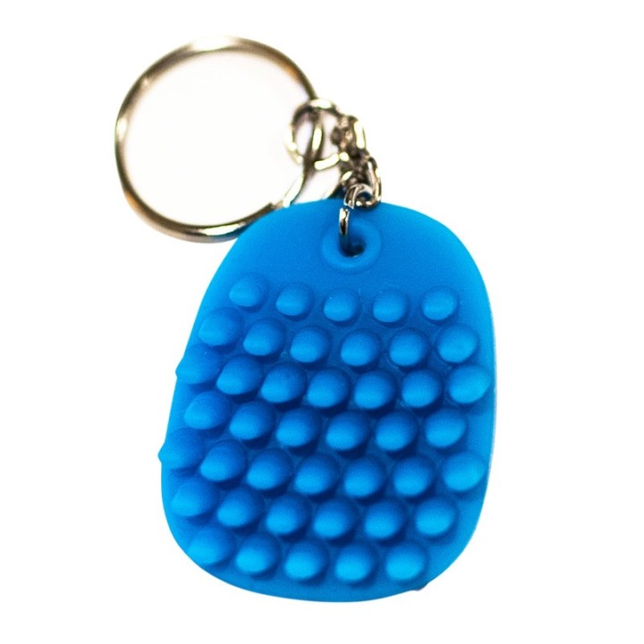 Hedgehog Fidget Keychain, Blue