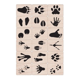 Hero Arts® Ink 'n' Stamp Animal Prints Stamps, Set of 18