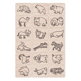 Hero Arts® Ink 'n' Stamp Fun Animals Stamps, Set of 18