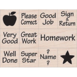 Hero Arts® Nearly Tiny Messages From Your Teacher Stamps, Set of 11