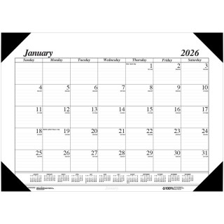 House of Doolittle® Recycled Monthly Desk Pad Calendar Economy 18-1/2 x 13 Inches