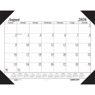 House of Doolittle® Monthly Academic Calendar Economy Desk Pad, 17 Months (Aug-Dec), 22" x 17"