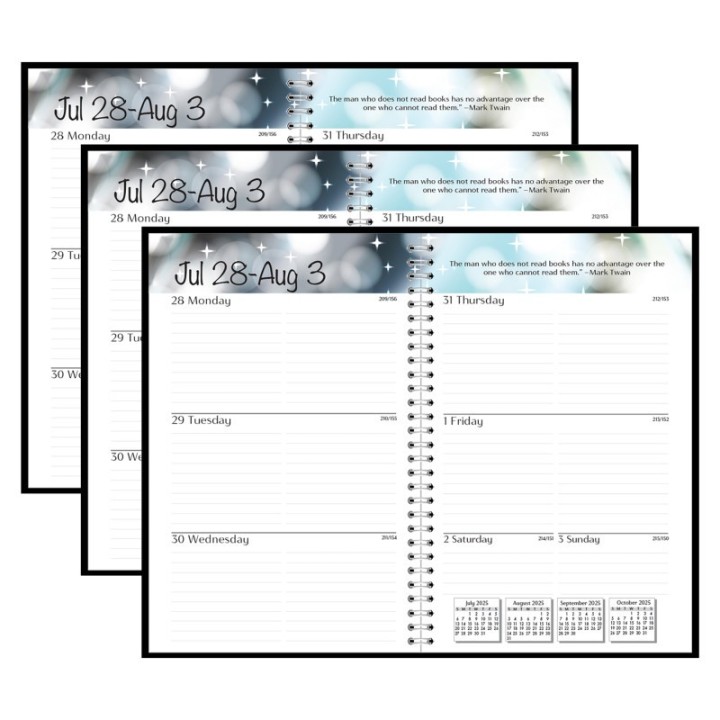 House of Doolittle® Academic Weekly Assignment Book, Black, Pack of 3