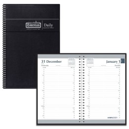 House of Doolittle® Recycled Daily Calendar Planner Black Cover