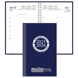 House of Doolittle® Recycled Daily Academic Calendar Planner Blue Cover