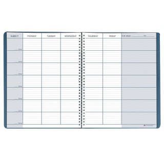 House of Doolittle® Teacher's Planner, 45 Weeks, Blue, 8-1/2" x 11"