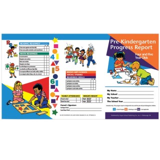 Hayes Publishing Pre-Kindergarten Progress Report (4 and 5 year olds), Pack of 10