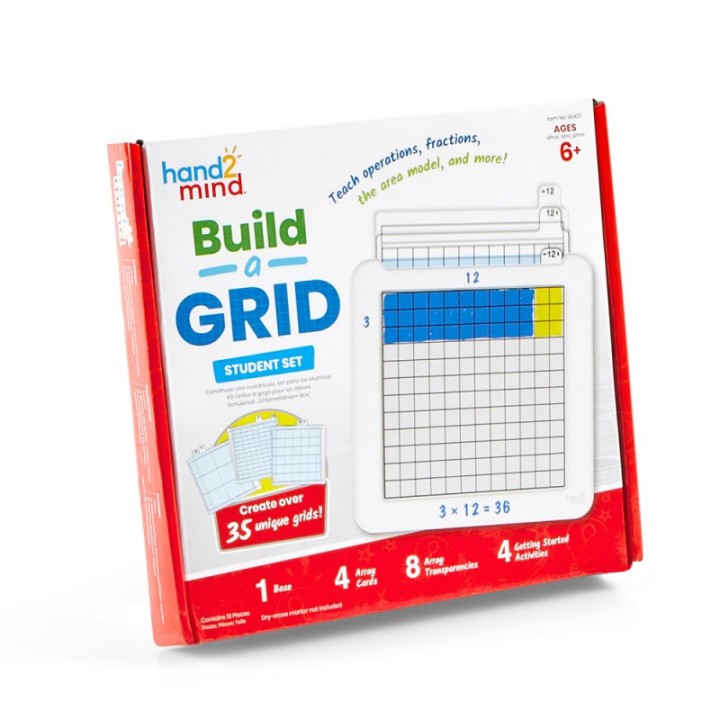 Hand2Mind Build-A-Grid, Student Grid, Set of 4