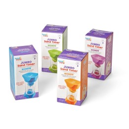 Hand2Mind Jumbo 1, 2, 5, and 10 Minute Sand Timer Set