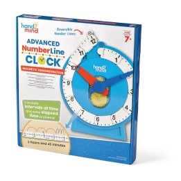 Hand2Mind Magnetic Demonstration Advanced NumberLine Clock