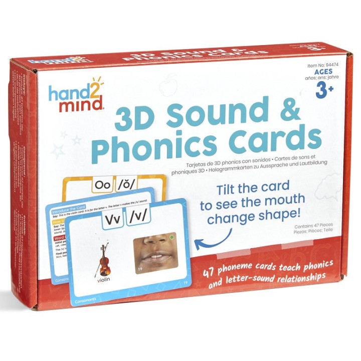 Hand2Mind 3D Sound and Phonics Cards