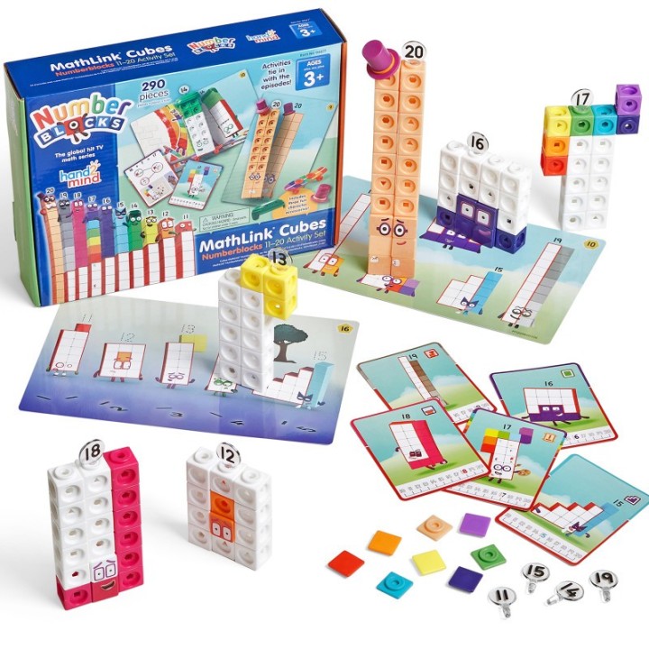 Hand2Mind Numberblocks MathLink® Cubes 11–20 Activity Set