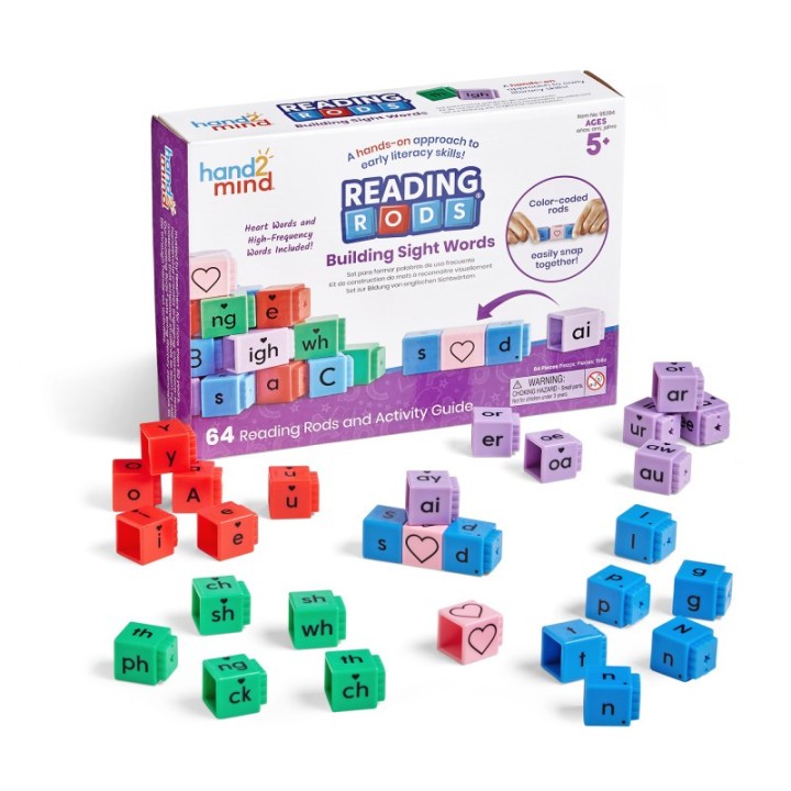 Hand2Mind Reading Rods Beginning Words Set
