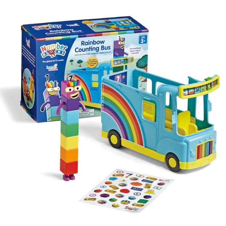 Hand2Mind Numberblocks Rainbow Counting Bus