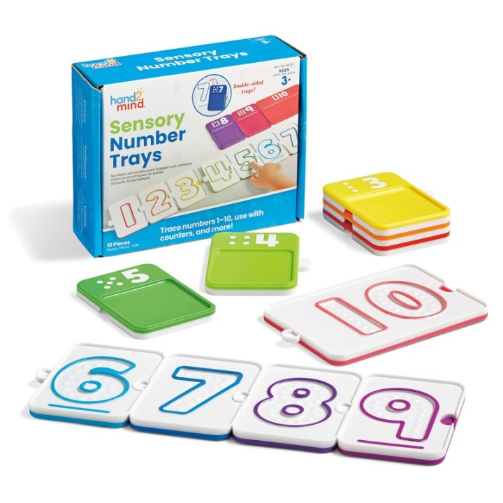Hand2Mind Sensory Number Trays