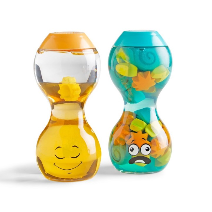 Hand2Mind Express Your Feelings™ Sensory Bottles, Opposites: Overwhelmed and Calm