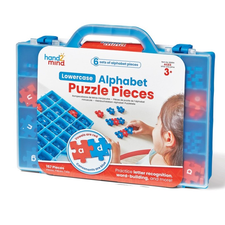 Hand2Mind Lowercase Alphabet Puzzle Pieces