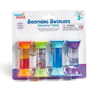 Hand2Mind Soothing Swirlers Sensory Tubes Keychains for Kids