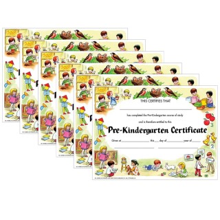 Hayes Publishing Pre-Kindergarten Certificate, 30 Per Pack, 6 Packs