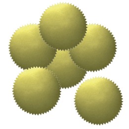 Hayes Publishing 2" Blank Gold Stickers, 50 Per Pack