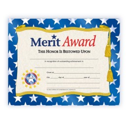 Hayes Publishing Merit Award Certificate, 8.5" x 11", Pack of 30