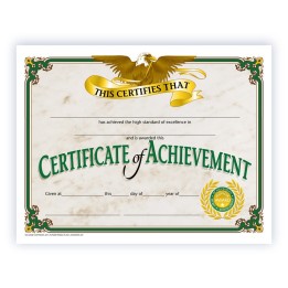 Hayes Publishing Certificate of Achievement, 8.5" x 11", Pack of 30