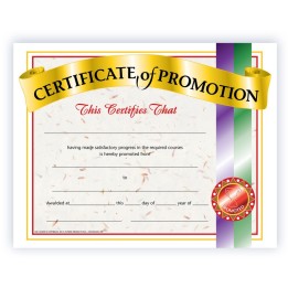 Hayes Publishing Certificate of Promotion, Pack of 30, 8.5" x 11"
