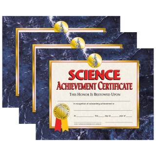 Hayes Publishing Science Achievement Certificate, 30 Per Pack, 3 Packs