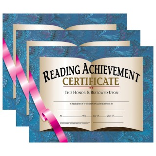Hayes Publishing Reading Achievement Certificate, 30 Per Pack, 3 Packs