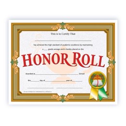Hayes Publishing Honor Roll Certificate, 8.5" x 11", Pack of 30