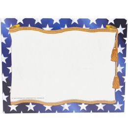 Hayes Publishing Stars Border Paper, 8.5" x 11", Pack of 50