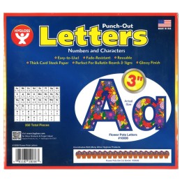 Hygloss® Flower Pots Punch-Out Letters, 350 Pieces