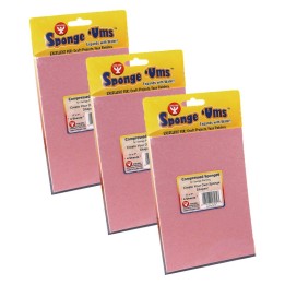 Hygloss® Compressed Sponge Sheets, 5" x 7", 4 Per Pack, 3 Packs