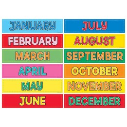 Hygloss® Monthly Calendar Cards, Pack of 12
