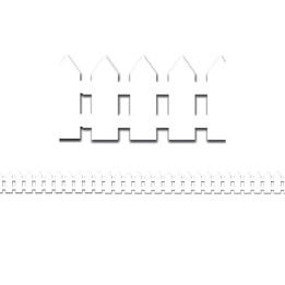 Hygloss® White Fence Border, 12 Strips/36 Feet