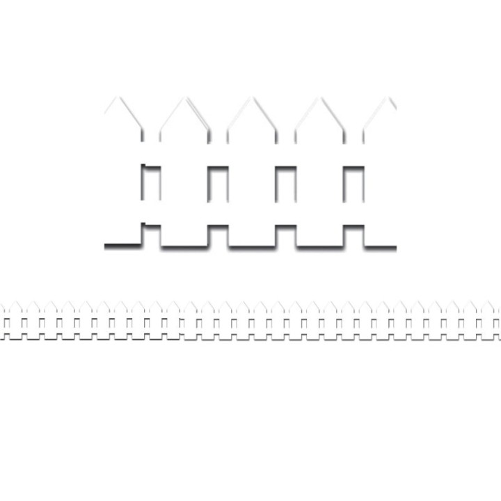 Hygloss® White Fence Border, 12 Strips/36 Feet