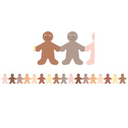 Hygloss® Multicultural Kids Mighty Brights™ Border, 12 Strips/36 Feet