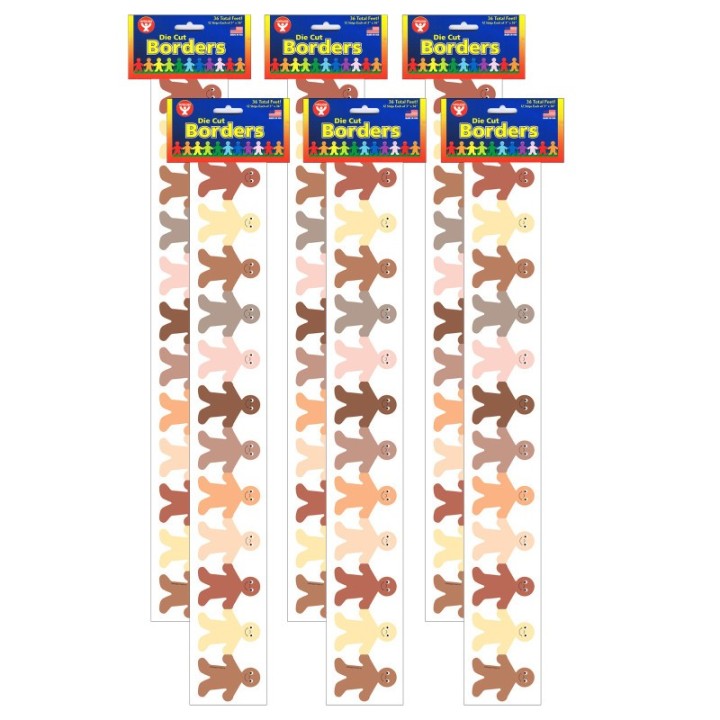 Hygloss® Multicultural Kids Mighty Brights™ Border, 36 Feet Per Pack, 6 Packs