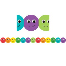Hygloss® Smiley Face Mighty Brights™ Border, 12 Strips/36 Feet