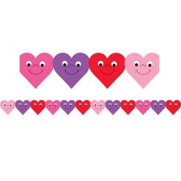 Hygloss® Happy Hearts Die-Cut Classroom Border, 12 Strips/36 Feet