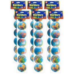 Hygloss® Globes Border, 36 Feet Per Pack, 6 Packs