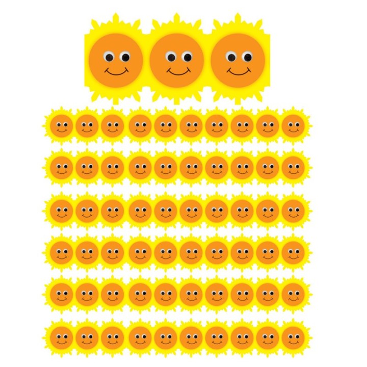 Hygloss® Happy Suns Die Cut Border, 36 Feet Per Pack, 6 Packs