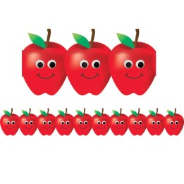 Hygloss® Happy Apples Border, 12 Strips/36 Feet