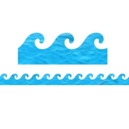 Hygloss® Ocean Waves Border, 12 Strips/36 Feet